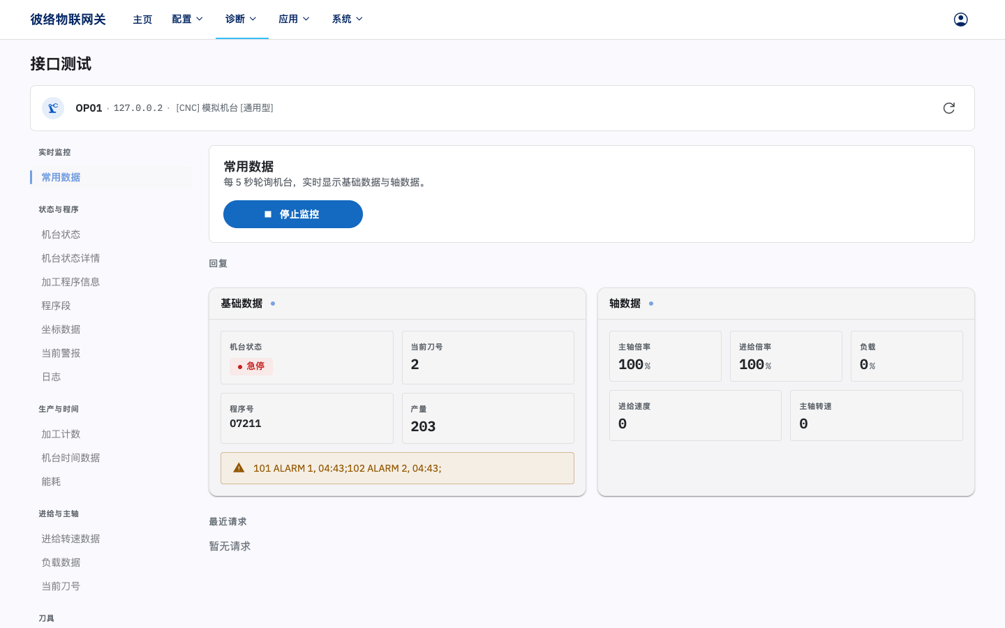 常用数据监控