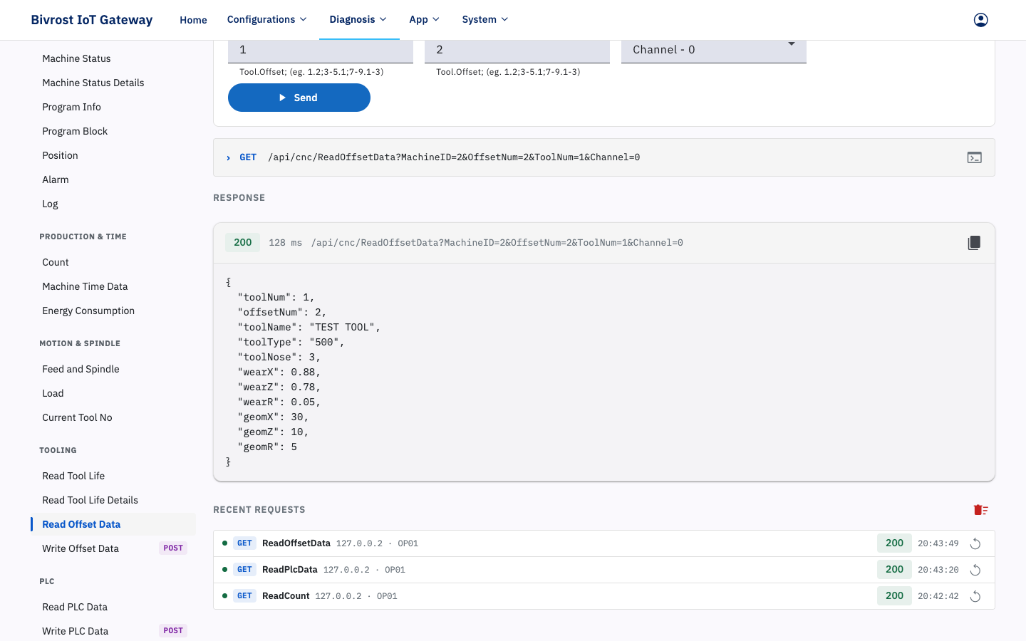 Read Offset Data
