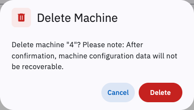 Delete machine