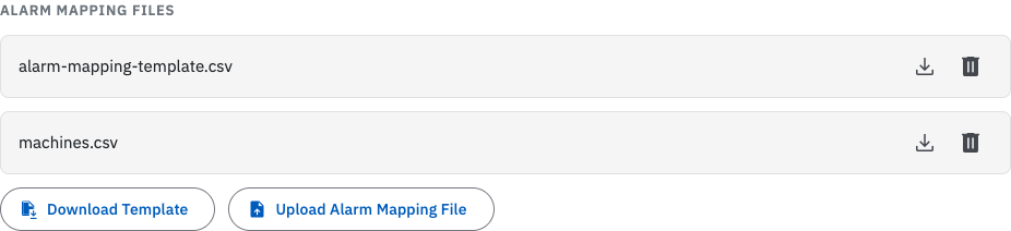 Alarm Mapping Files